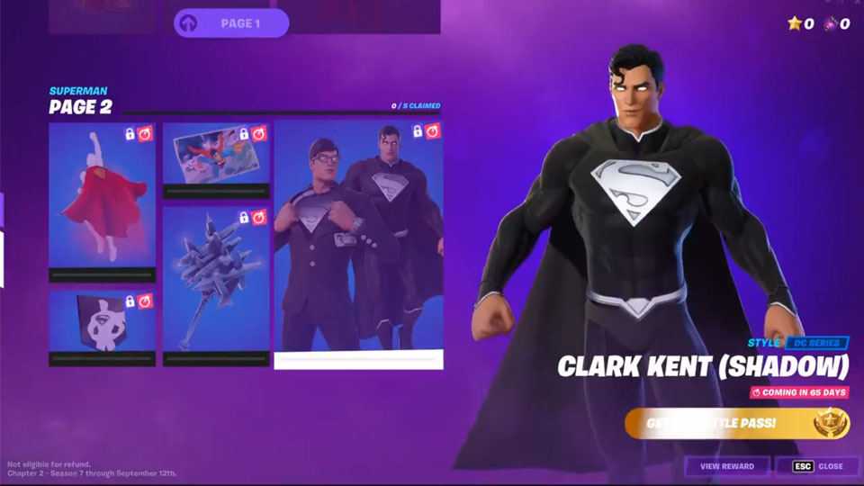 Date de sortie du skin Superman dans Fortnite