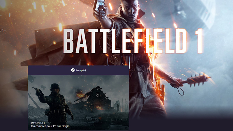 Battlefield 1 gratuit avec Amazon Prime Gaming, comment l’obtenir ?