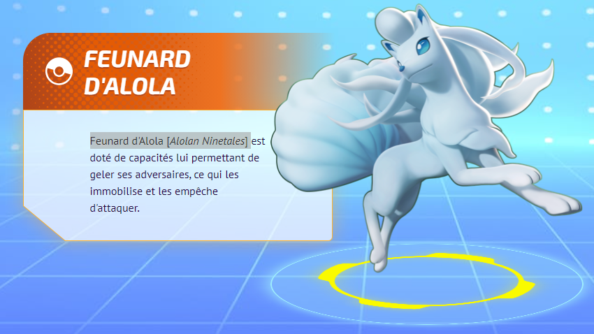 Feunard d’Alola (Alolan Ninetales) Pokemon Unite, meilleurs build, moves et objets