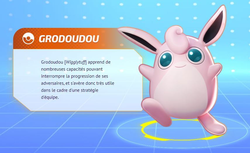Grodoudou (Wigglytuff) Pokemon Unite, meilleurs build, moves et objets