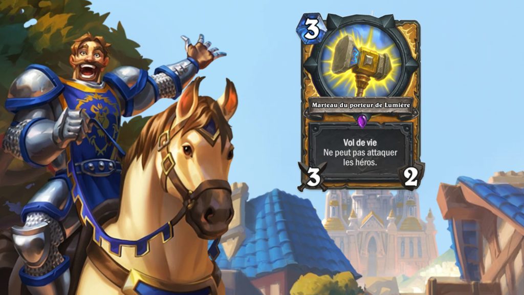 Marteau du porteur de lumiere, nouvelle carte pour l’extension Unis à Hurlevent sur Hearthstone