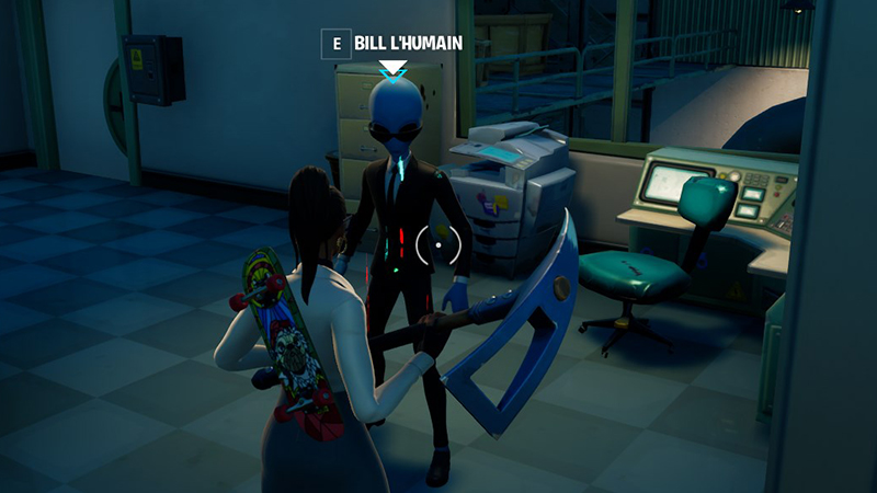 Nettoyer le cerveau de Jonesy du bunker, de la Pisteuse des marais ou de Bill l’humain dans Fortnite, défi saison 7