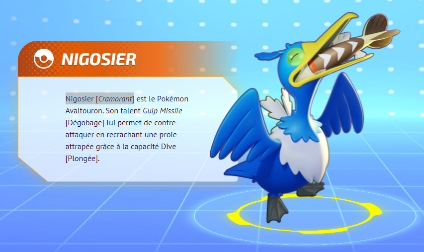 Nigosier (Cramorant) Pokemon Unite, meilleurs build, moves et objets