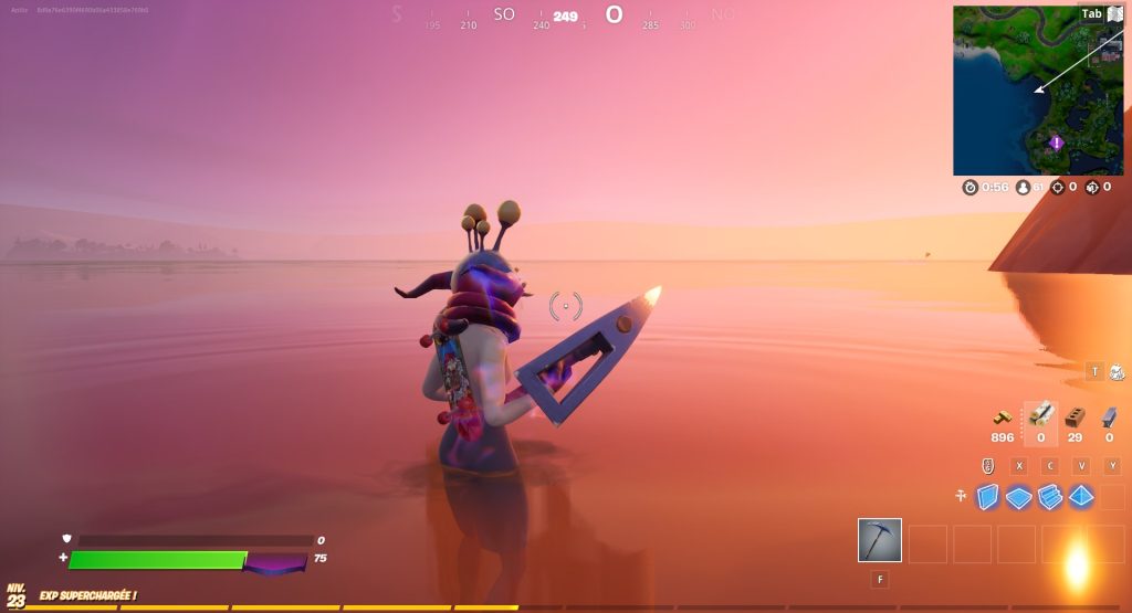 Infliger des dégâts en ayant un parasite extraterrestre accroché à soi dans Fortnite