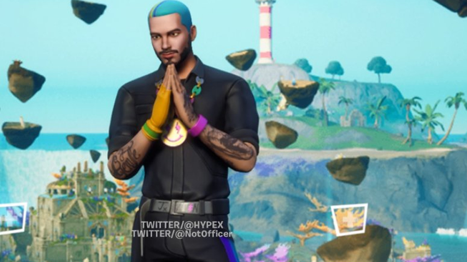 J Balvin Fortnite, un skin dans la Série Icônes
