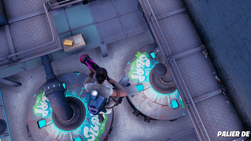 Où est l’usine de bleuvage dans le vaisseau mère de Fortnite ?