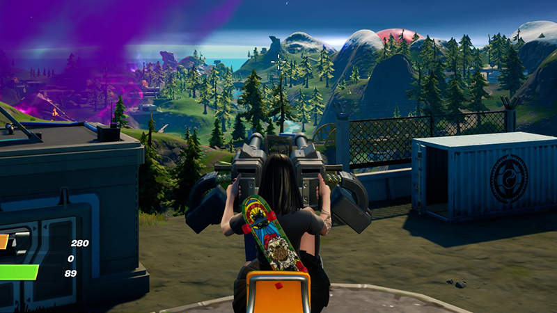 Interagir avec une tourelle déployable dans Fortnite, défi saison 8