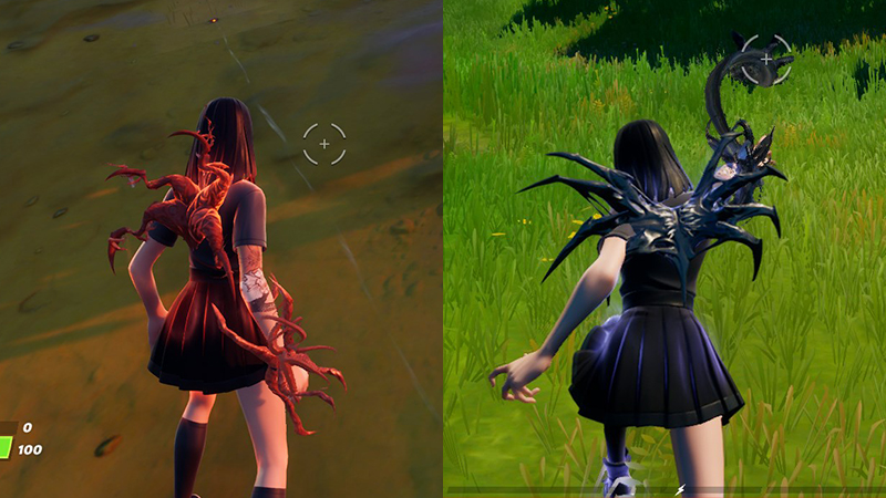 Symbiote Fortnite mythiques de Carnage et Venom, où trouver les items ?