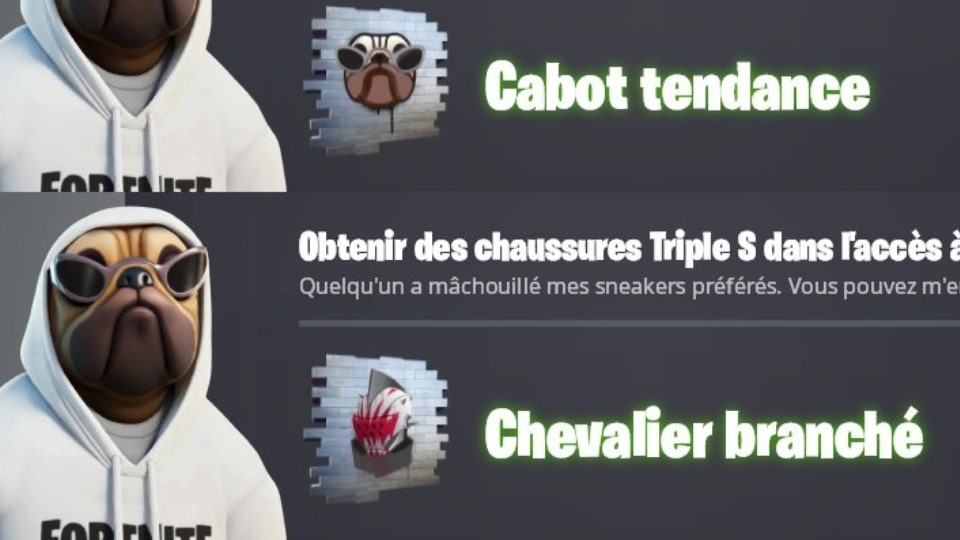Obtenir des chaussures Triple S dans l’accès à la Une Etrange époque dans Fortnite, défi Balenciaga