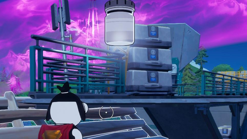 Trouver des bocaux gris robot à l’antenne anéantie dans Fortnite, défi saison 8