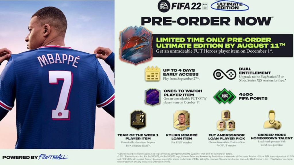 4600 points FIFA 22, comment les obtenir avec l’édition Ultime ?