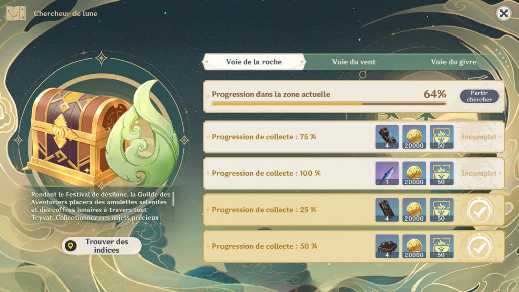 Chercheur de lune Genshin Impact, comment participer à l’événement ?