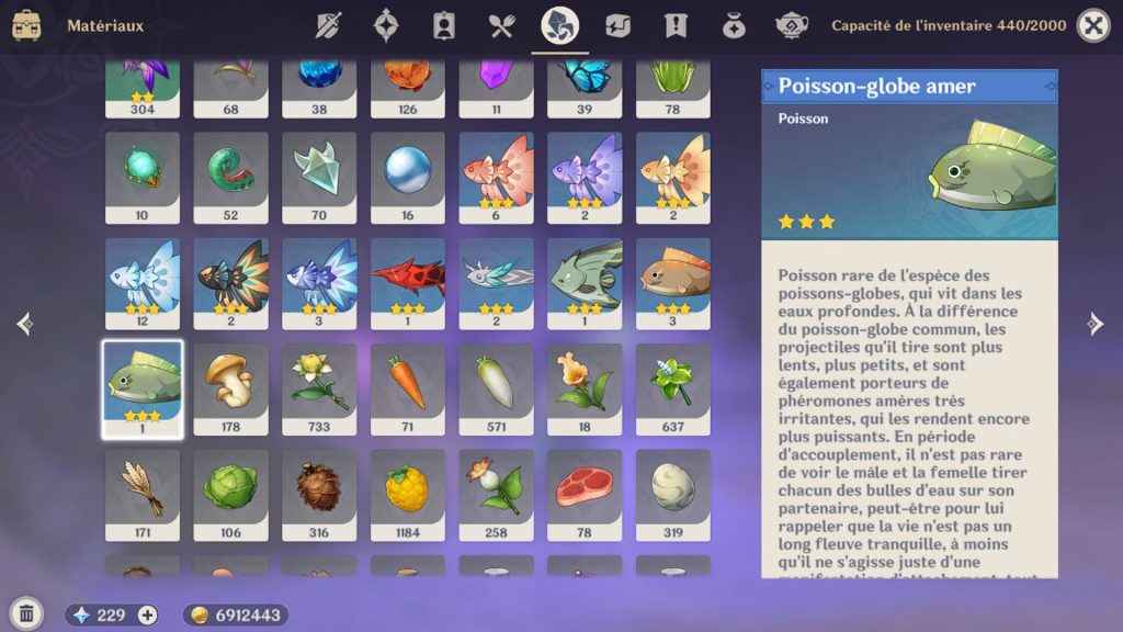 Poisson-globe amer Genshin Impact, où et comment le pêcher ?