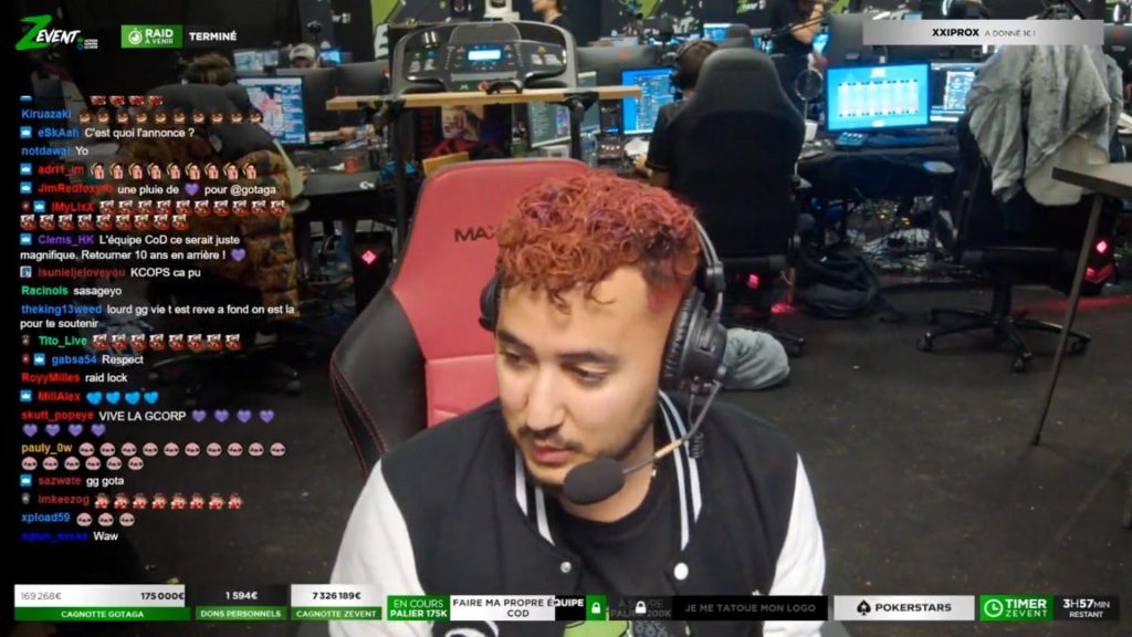 Gotaga quitte Team Vitality et l’annonce au ZEvent 2021