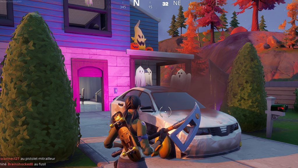 Faire une emote à moins de 5m d’un véhicule qui fume dans Fortnite, défi de Tison saison 8