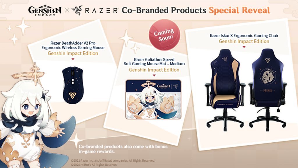 Razer Genshin Impact, comment acheter les produits ?