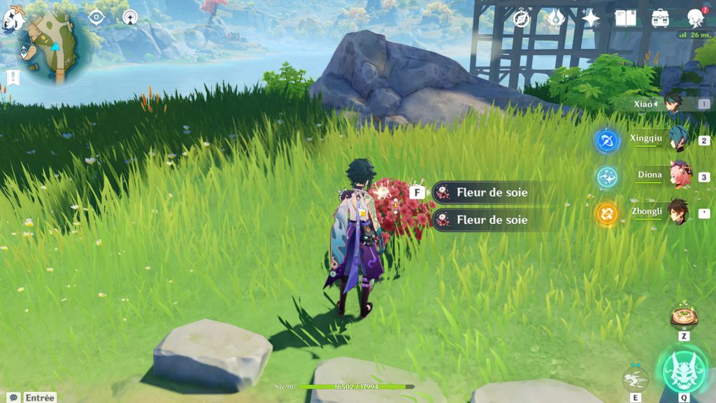 Fleur de soie Genshin Impact, comment en avoir ?