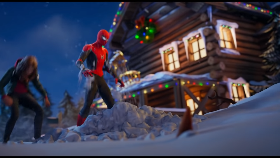 Danser pendant 3s au chalet de Casse-Noisette et à l’atelier du Sergent Frimas dans Fortnite, defi de Noel