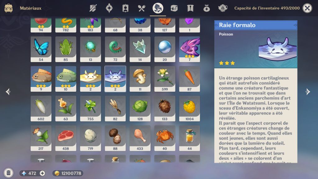 Raie formalo Genshin Impact, où et comment le pêcher ?