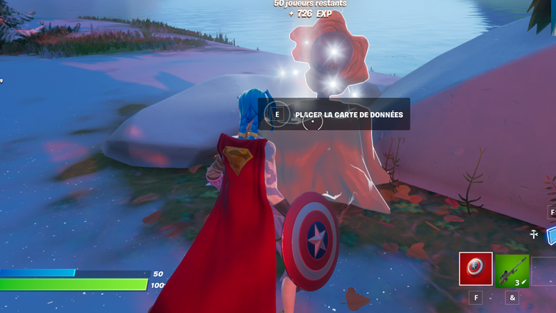 Déposer la carte de données dans une cachette sur Fortnite, défi de la saison 1, chapitre 3