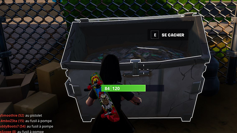 Detruire des cachettes dans Fortnite en saison 1 du chapitre 3