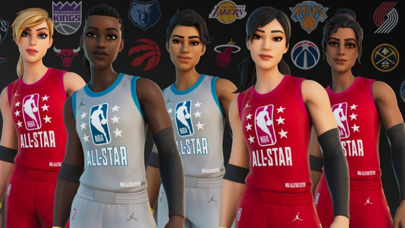 Mettre des paniers dans l’accueil NBA 75 All-Star dans Fortnite, défi créatif