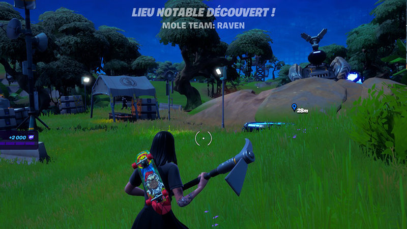Visiter des sites de forage de l’équipe Taupe, défi Fortnite semaine 11 saison 1 chapitre 3
