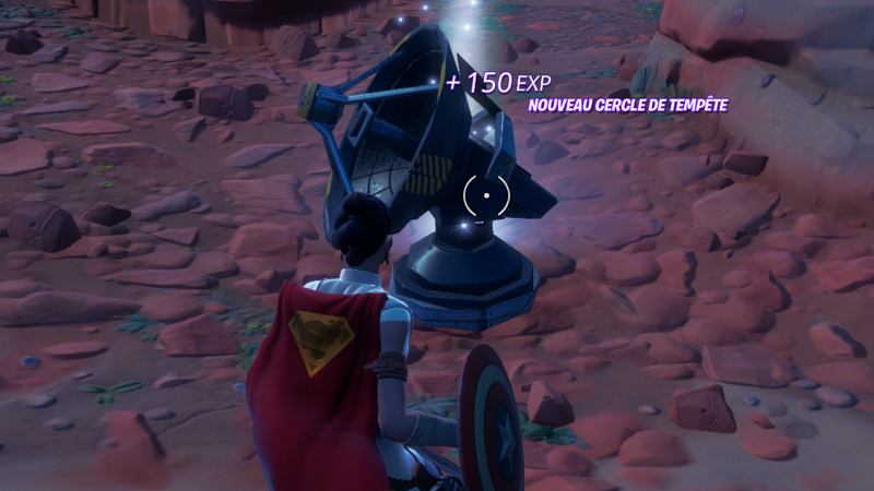 Trouver et détruire un brouilleur de construction caché de l&rsquo;IO, défi Fortnite saison 2 du chapitre 3