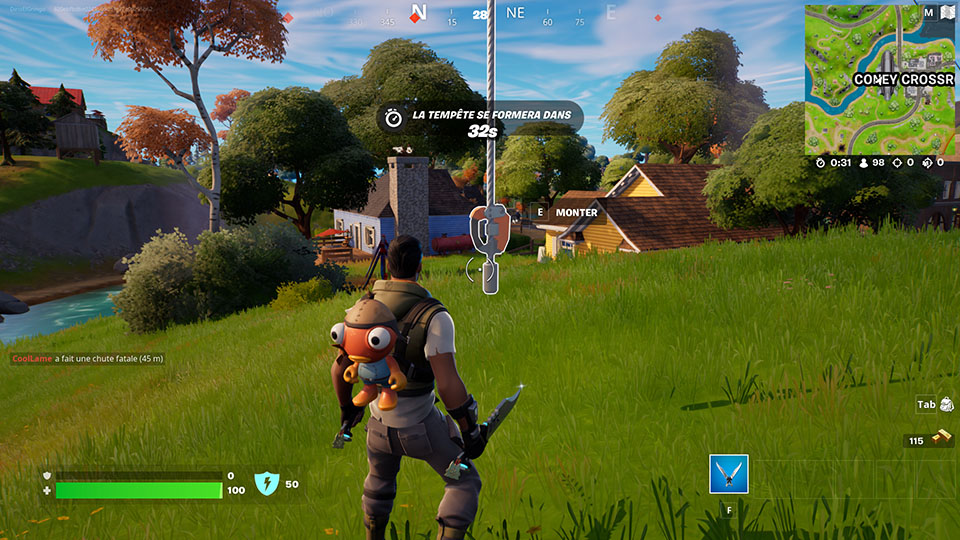 Utiliser une poignée d’ascension au circuit Chonkers ou à l’État-major enfoui dans Fortnite, semaine 3 saison 2 chapitre 3