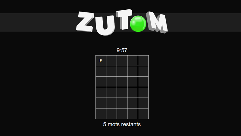 Zutom du 26 mars 2022, quelle est la Série du jour ?
