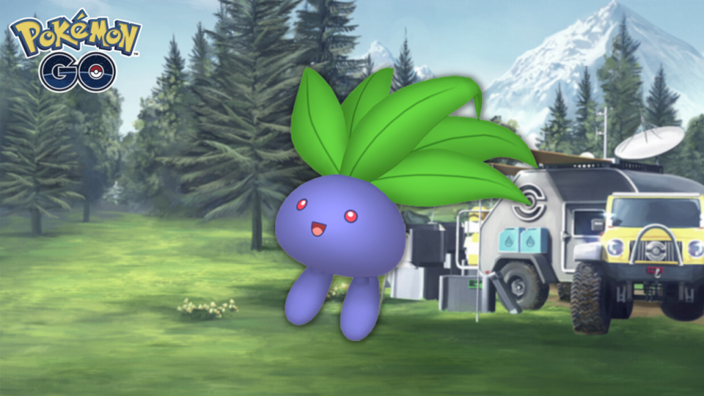Mystherbe (shiny) dans les Heures de Pokémon Vedette d’avril 2022 sur Pokémon GO