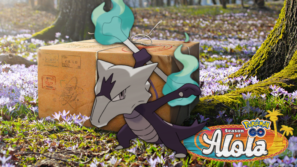 Ossatueur d’Alola (shiny) dans les tampons d’avril 2022 et études de terrain sur Pokémon GO