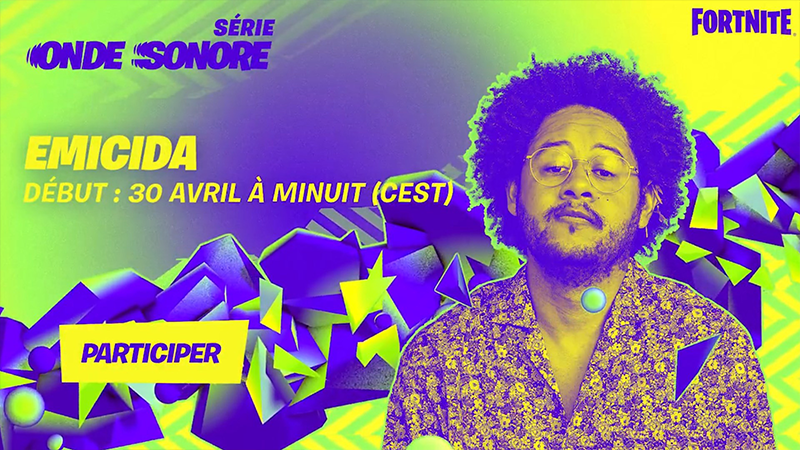 Comment voir Emicida sur Fortnite dans la série Onde Sonore ?