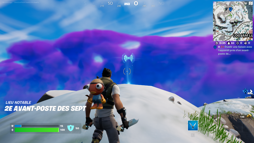 Etablir une liaison avec l’appareil près de l’Etat-major enfoui, la Forteresse ou Loot Lake dans Fortnite, défi saison 2 chapitre 3