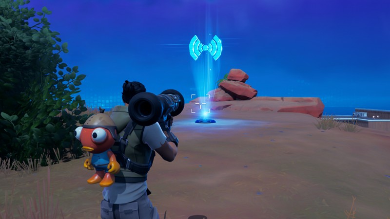 Etablir une liaison avec l’appareil près du Circuit Chonkers, de Logjam Lumberyard ou du 3e avant-poste des Sept dans Fortnite, défi saison 2 chapitre 3