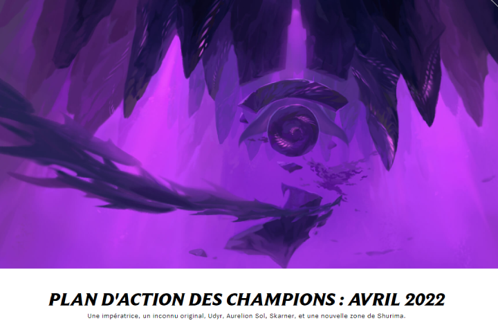 Nouveaux champions LoL et reworks, le plan d’action d’avril 2022