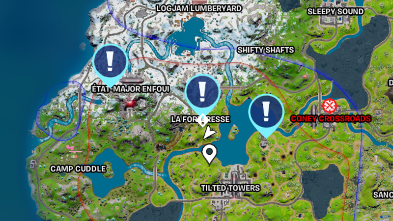 Placer des mouchards pour surveiller les transmissions de l’IO dans Fortnite, défi saison 2 chapitre 3