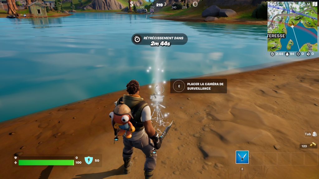 Placer des caméras de surveillance pour enquêter sur les armes de l’apocalypse de l’IO dans Fortnite, défi saison 2 chapitre 3