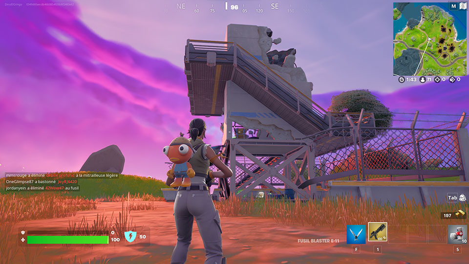 Récupérer les provisions volées aux Septs à des lieux de l’IO dans Fortnite, défi semaine 7 saison 2 chapitre 3