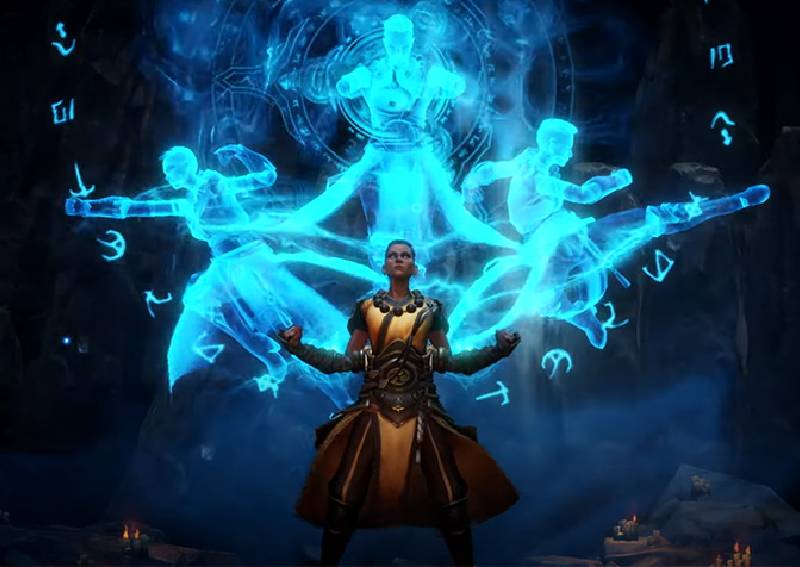 Build Moine sur Diablo Immortal pour le leveling du 1 à 60 avec sorts et gemmes