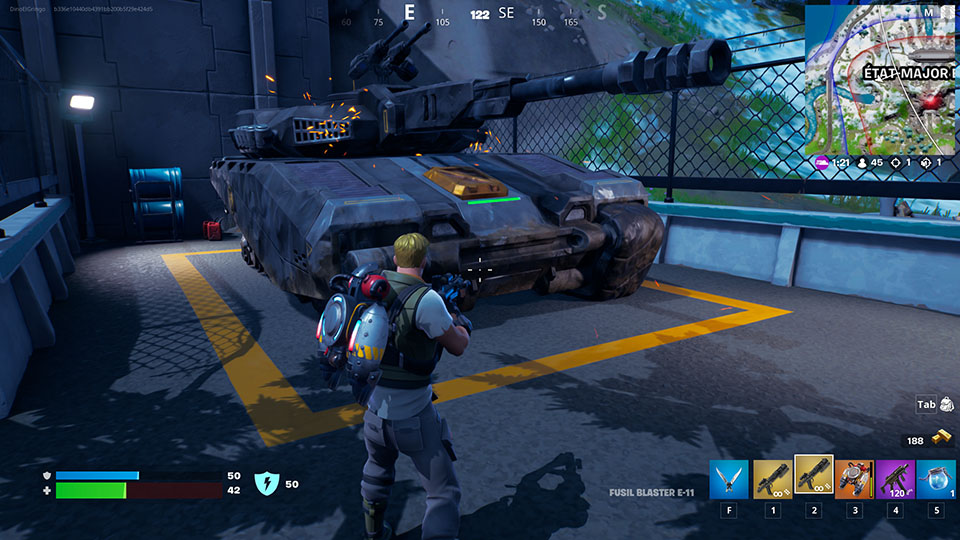 Mettre un char d’assaut hors d’usage en endommageant le moteur dans Fortnite, défi semaine 7 saison 2 chapitre 3