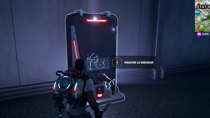 Pirater un serveur de l’IO à l’Etat-major enfoui dans Fortnite, défis saison 2 chapitre 3