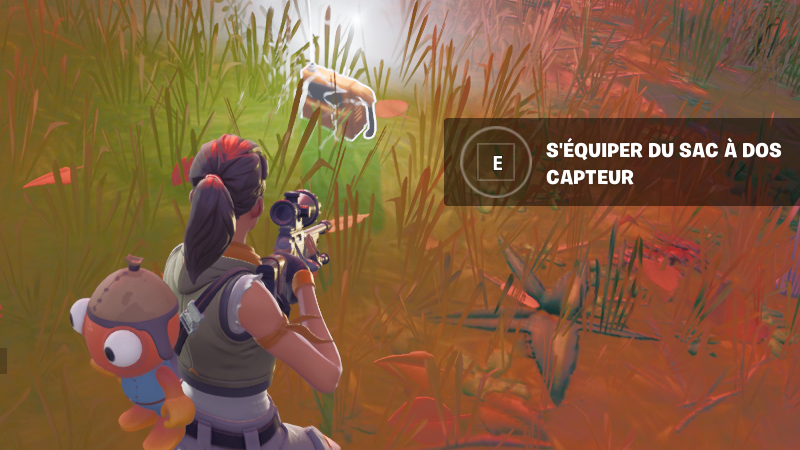S’équiper du sac à dos capteur dans Fortnite, en saison 2 du chapitre 3