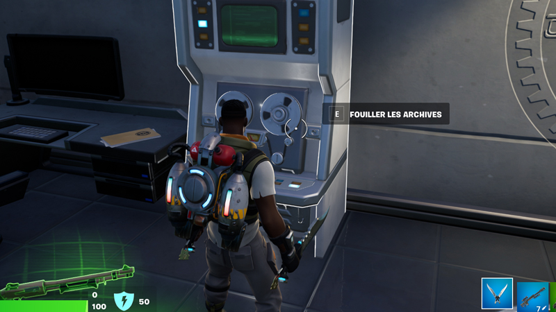 Télécharger les dossiers du personnel sur les vieux serveurs de l’IO sur Fortnite, défi saison 2 chapitre 3