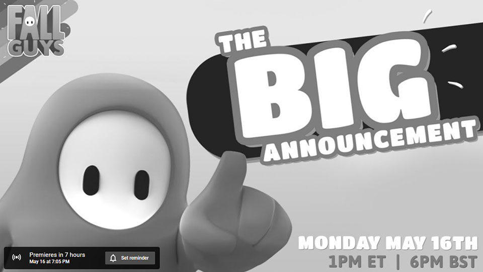 Heure Direct annonce Fall Guys : où suivre le Big Announcment ?