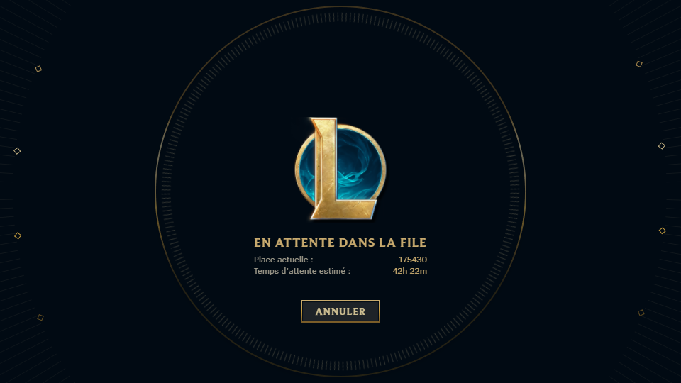 File d’attente sur le PBE TFT, pourquoi y a-t-il autant de temps de queue ?
