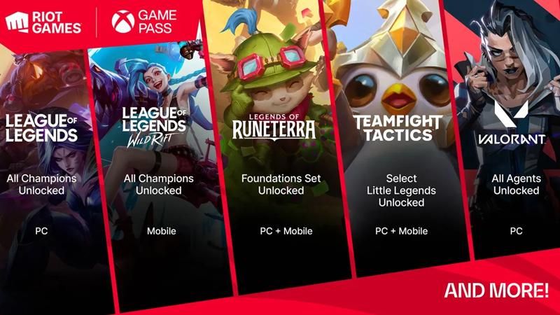 Riot Games dans le Game Pass, quand et quels avantages ?