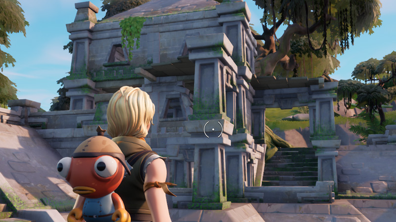 Trouvez la porte secrète après la chambre principale dans Shuffled Shrines dans Fortnite, défi Indiana Jones