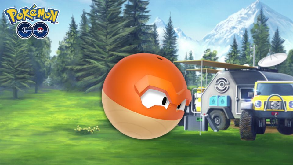 Voltorbe de Hisui dans les Heures de Pokémon Vedette d’août 2022 sur Pokémon GO