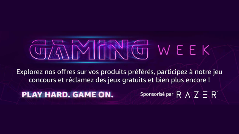 L’Amazon Gaming Week vient de débuter, découvrez les offres exceptionnelles